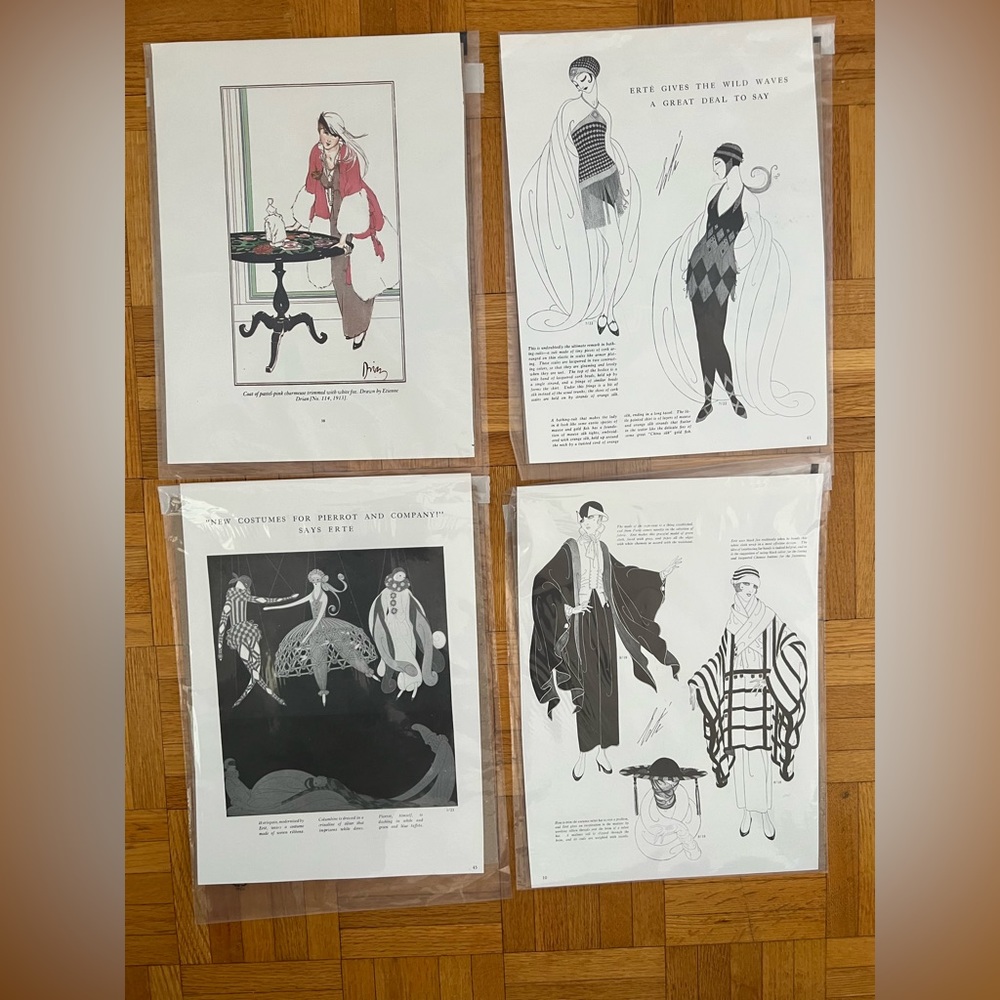 Vintage magazine pages